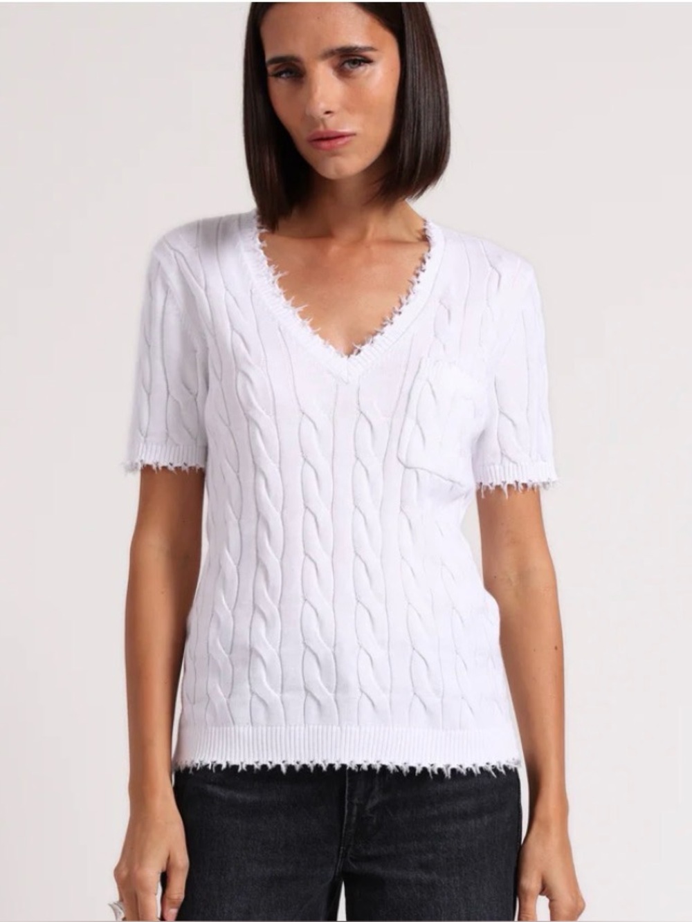 Minnie Rose light weight knit top
